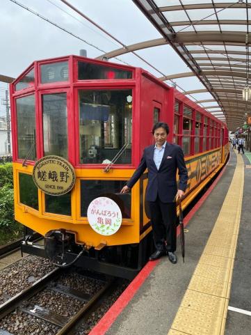待望の、嵯峨野トロッコ列車再開の画像