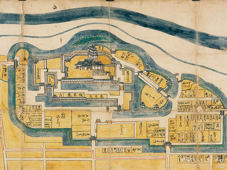 丹州亀山城図の写真