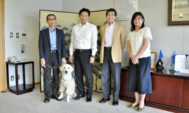 亀岡で盲導犬の育成をの画像