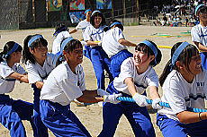 五色綱引き　2年女子の画像8