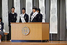 生徒会選挙立会演説の画像2