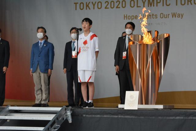 東京オリンピック聖火リレー・点火セレモニーが行われましたの画像1