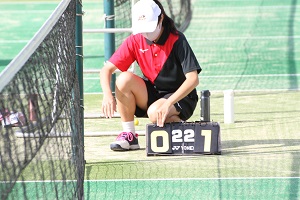 口丹新人戦大会ソフトテニスの写真4