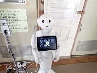 人型ロボットペッパーの画像