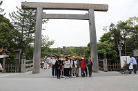 伊勢内宮鳥居前の画像