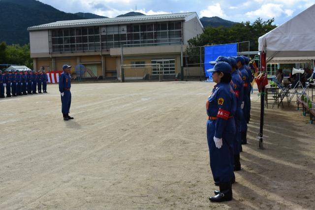 決意を新たに、地域防災の強化を誓う並河敦士宮前分団長の画像