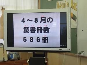 読書冊数586冊の表示画像