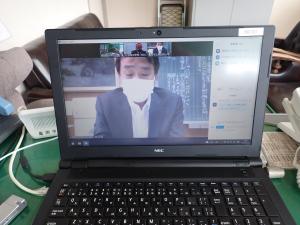 Zoom会議のスタートPC画面の画像