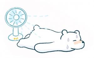 熱中症のクマ