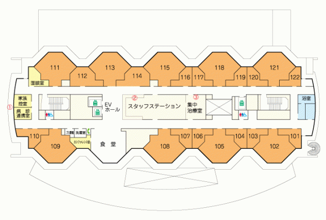 画像：3階案内図