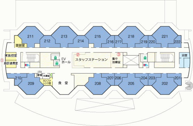 画像：4階案内図