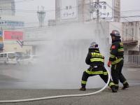 放水開始の画像