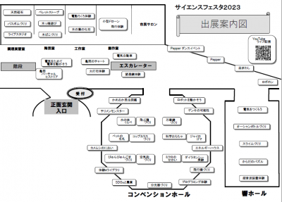 サイエンスフェスタ2023会場図