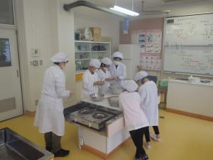 包丁の使い方指導
