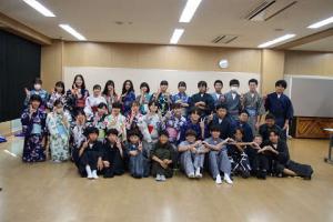 家庭科・浴衣の着付け