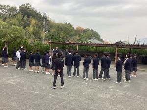 生徒会選挙　朝　運動2