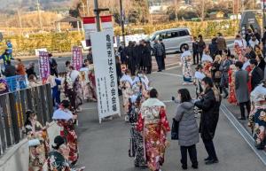 はたちの会の受付写真