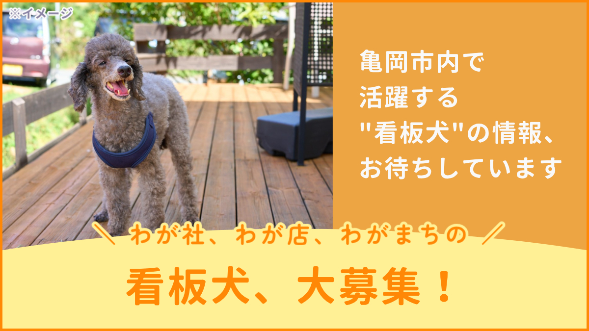 看板犬募集イメージ