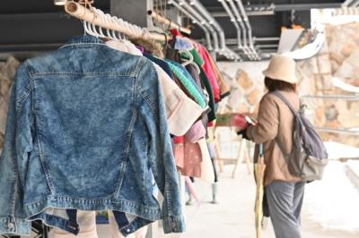 古着の展示