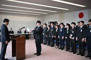 4.1新採辞令交付式②