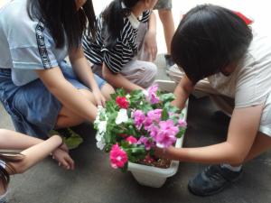 花植作業１