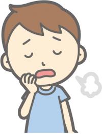 溜息をつく子ども