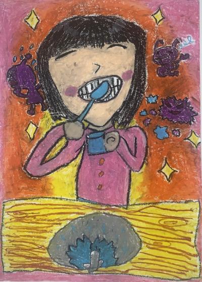 入選 曽我部小学校 1 梅澤昊 さんの絵画