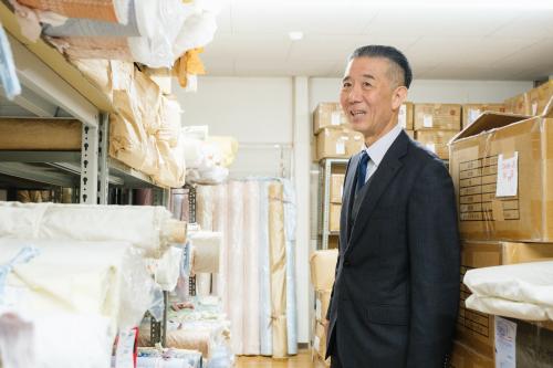 代表取締役社長の岡田源一さん