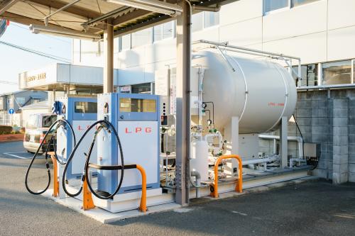 ガスタンクの写真