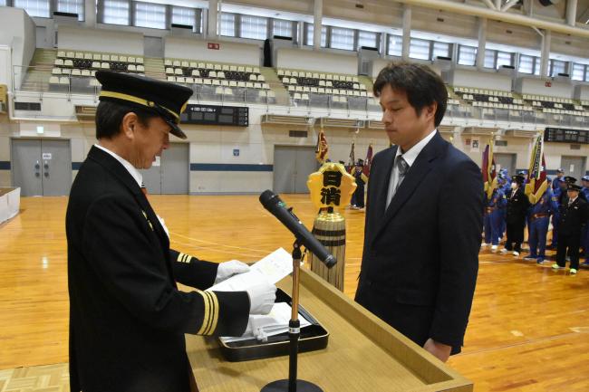 退団者辞令交付