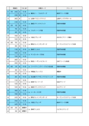 Bリーグ25-26日程2
