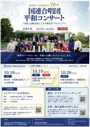 国連合唱団平和コンサートチラシ（表）